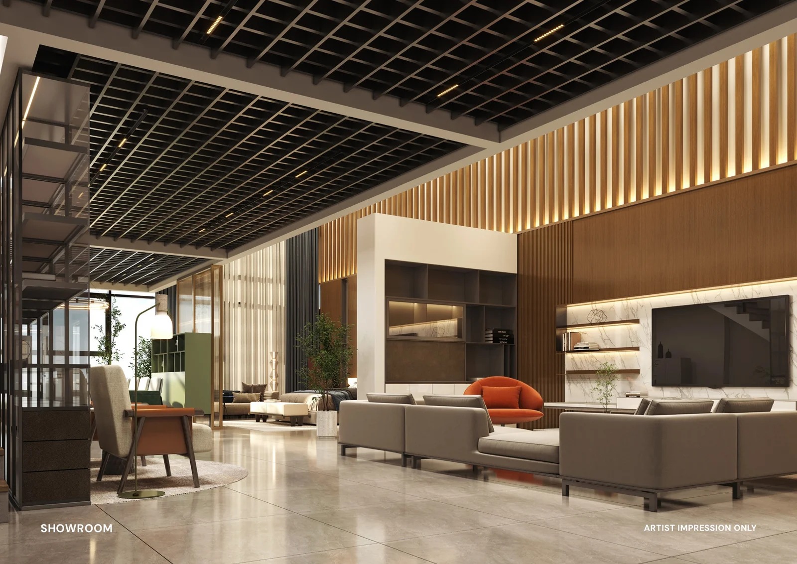 Armani Bizcore Bukit Raja showroom area